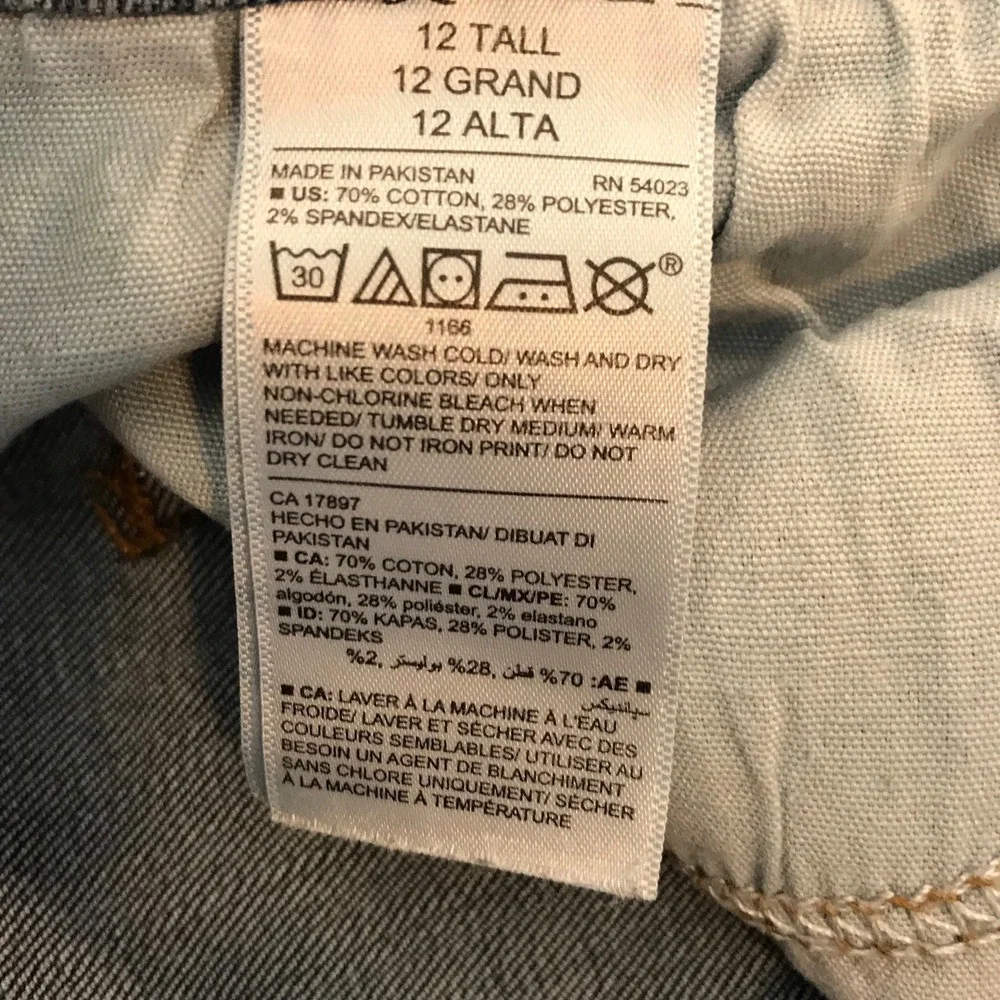 Old Navy Rockstar Super Skinny Jeans Womens 12 Tall Dark Wash Stretch Denim